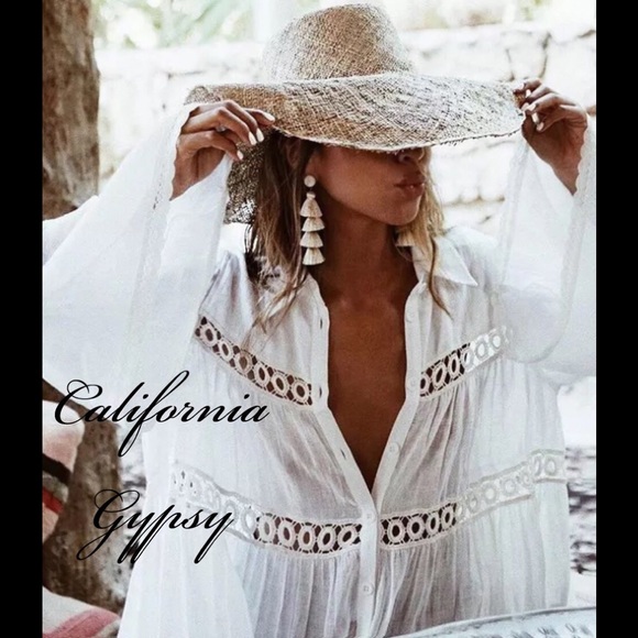 Bohemian Gypsy Mini Dress Coverup - Picture 9 of 13